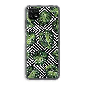 Geometrische jungle: Samsung Galaxy A22 5G Transparant Hoesje