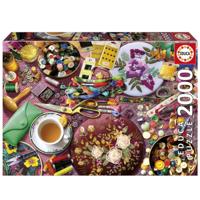 Puzzel - EDUCA - De Naaitafel - 2000 stukjes - 96x68 cm - vanaf 15 jaar