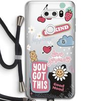 Positivity: LG V30 Transparant Hoesje met koord