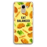Eat Balanced: Samsung Galaxy J6 (2018) Transparant Hoesje