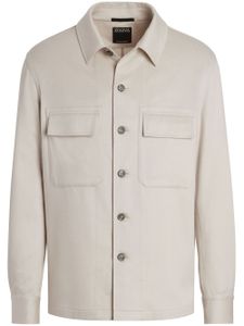 Zegna surchemise Alba Oasi en cachemire - Blanc