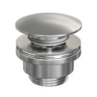 Klikwaste Brauer Afvoerplug Messing Binnenwerk 5/4 Geborsteld RVS