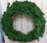 Kunstkrans simpel basic groen diameter 75 cm - Warentuin mix