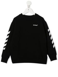 Off-White Kids sweat en coton à logo - Noir