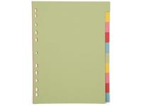 Pergamy tabblad a4 pastel karton 10-tabs