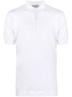 John Smedley polo à coupe droite - Blanc - thumbnail