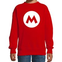 Mario loodgieter sweater rood voor kids - thumbnail