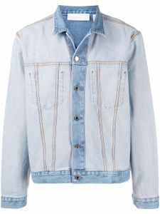 Helmut Lang veste en jean à design réversible - Bleu