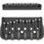 Hipshot 6-String Fixed Guitar Bridge .175 Inch Black met stalen zadels en 4.5 mm grondplaat