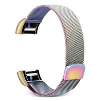 Smart Watch roestvrijstalen polsband horlogeband voor FITBIT charge 2 (kleur)