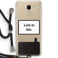 Link in bio: Samsung Galaxy J6 (2018) Transparant Hoesje met koord