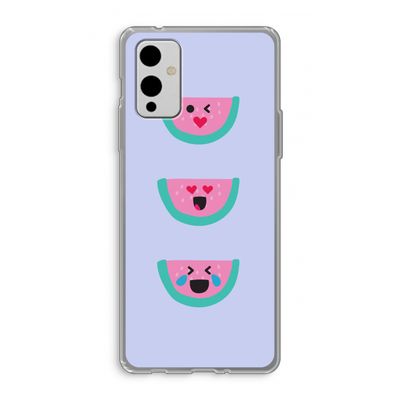 Smiley watermeloen: OnePlus 9 Transparant Hoesje