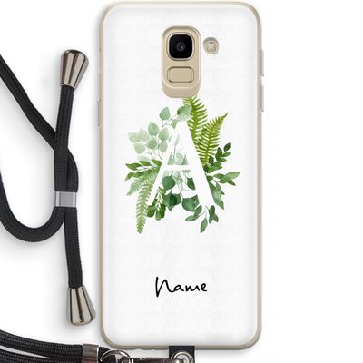 Green Brush: Samsung Galaxy J6 (2018) Transparant Hoesje met koord