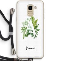 Green Brush: Samsung Galaxy J6 (2018) Transparant Hoesje met koord