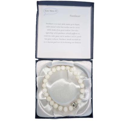 Halfedelstenen Armband in Geschenkdoos Parelmoer
