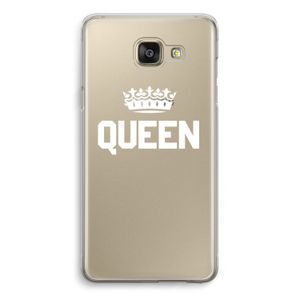 Queen zwart: Samsung Galaxy A5 (2016) Transparant Hoesje