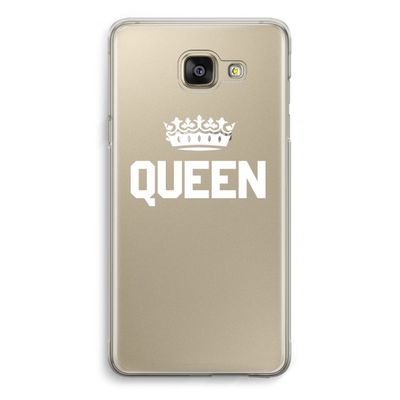 Queen zwart: Samsung Galaxy A5 (2016) Transparant Hoesje