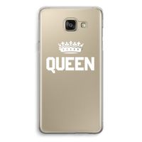 Queen zwart: Samsung Galaxy A5 (2016) Transparant Hoesje