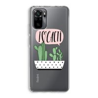 I love cacti: Xiaomi Redmi Note 10 Pro Transparant Hoesje