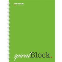 OFFICE products spiraalschrift, A4, 80 blad, geruit 5mm