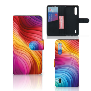 Book Case voor Xiaomi Mi 9 Lite Regenboog