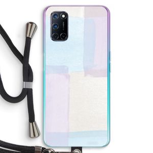 Square pastel: Oppo A72 Transparant Hoesje met koord