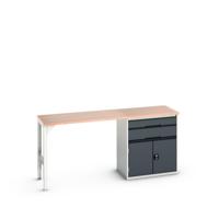 Bott Verso Werkbank | 2 Lades | 2 Deuren | Breedte Lade 800mm | Multiplex | RAL 7016 - 16921955.19