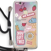 Positivity: Huawei Ascend P10 Lite Transparant Hoesje met koord