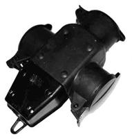 EDM Drieweg hangkoppeling rubber IP44 - 6871977