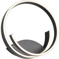 LED Wandlamp - Cinque Cinardi - 1 Lichtpunt van 15 Watt - Dimbaar - Aanpasbare Lichtkleur - Mat Zwart - Metaal