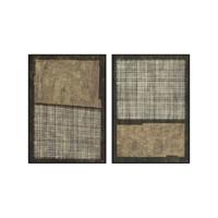 Schilderij Home ESPRIT Bruin Zwart Modern Stads 100 x 4 x 140 cm (2 Stuks)