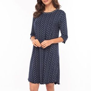 Lady Avenue Bamboo Three Quarter Sleeve Nightdress