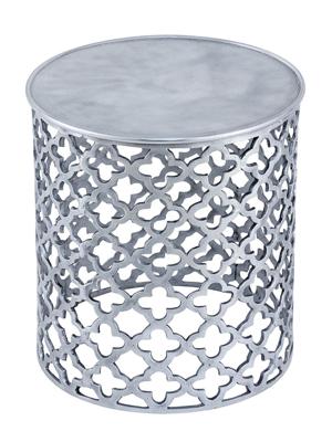 Sophie - Bijzettafel - zilver of goud - aluminium - ø 40 x 45 cm