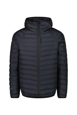 Mons Royale Atmos Wool Down Light Weight Packable Hood Heren Isolatiejas Black M