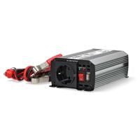 Nedis Omvormer Gemodificeerde Sinusgolf | Ingangsvoltage: 12 V DC | Apparaat stroomoutput: Type F (CEE 7/3) / USB-A | 300 W | Piekvermogen: 600 W | |