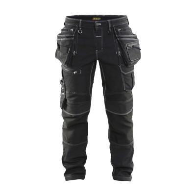 Blåkläder X1900 werkbroek denim stretch zwart maat 46