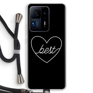 Best heart black: Xiaomi Mi Mix 4 Transparant Hoesje met koord