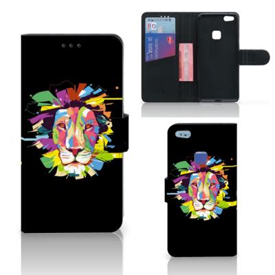 Huawei P10 Lite Leuk Hoesje Lion Color Huawei P10 Lite Leuk Hoesje Lion Color