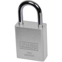 Kasp K14040SILD Hangslot 38 mm Verschillend sluitend Zilver