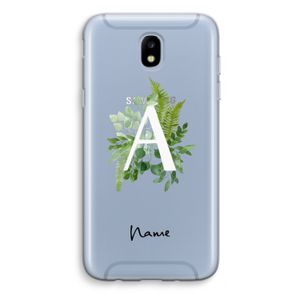 Green Brush: Samsung Galaxy J5 (2017) Transparant Hoesje