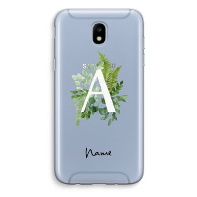 Green Brush: Samsung Galaxy J5 (2017) Transparant Hoesje