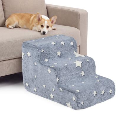 Hondentrap van Schuim van de Derde/Vierde Generatie Felgekleurde Trap van Hoogwaardig Schuim voor Huisdieren-3-laags