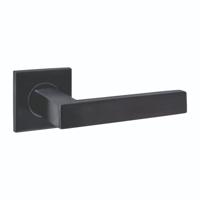 Intersteel Deurkruk Q 05 op rozet verdekt 53x53x6mm PVD Zwart