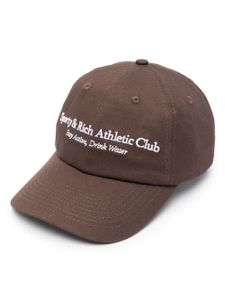 Sporty & Rich casquette Athletic Club - Marron