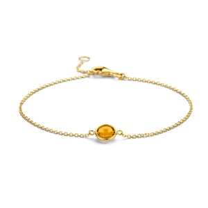 Armband geelgoud-citrien geel 1,2 mm 16,5 - 19 cm
