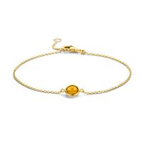 Armband geelgoud-citrien geel 1,2 mm 16,5 - 19 cm