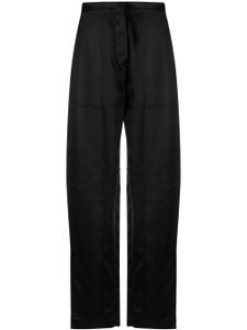 Jil Sander pantalon droit à taille haute - Noir