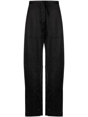 Jil Sander pantalon droit à taille haute - Noir