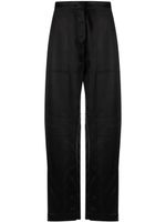 Jil Sander pantalon droit à taille haute - Noir