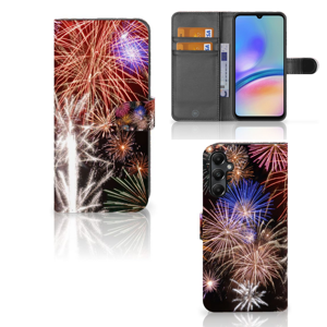 Samsung Galaxy A05s Wallet Case met Pasjes Vuurwerk